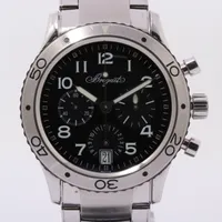 ブレゲ トランスアトランティック タイプXX 3820 SS AT 黒文字盤