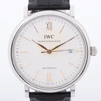 IWC ポートフィノ IW356517 SS×革 AT 白文字盤 ＡＢランク