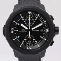 IWC アクアタイマー IW379502 SS×ラバー AT 黒文字盤 Ａランク