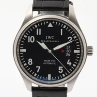 IWC マーク17 IW326501 SS×革 AT 黒文字盤 ＡＢランク