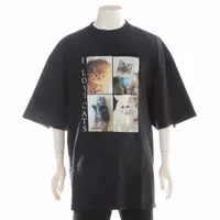 バレンシアガ コットン Tシャツ 20年 XS ブラック Ａランク