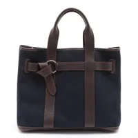 エルメス プティットサンチュールMM ブッフル×トワルアッシュ ネイビー シルバー金具