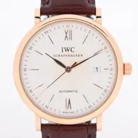 IWC ポートフィノ IW356504 750×革 AT 白文字盤 ＡＢランク