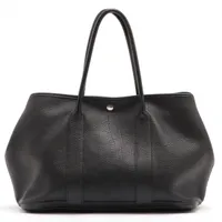 エルメス ガーデンパーティ36 PM ネゴンダ 2WAYショルダーバッグ ブラック シルバー金具