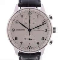 IWC ポルトギーゼ IW371446 SS×革 AT 白文字盤 ＡＢランク