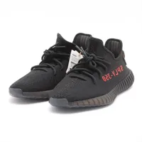 アディダス YEEZY BOOST 350 V2 ニット スニーカー 28.5 ブラック ＳＡランク