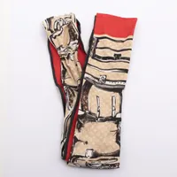 ヴィトン バンドー トランク M73964 シルク スカーフ MR0168 ベージュ