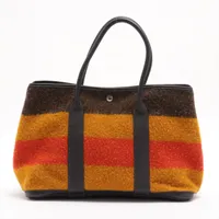 エルメス ガーデンパーティ36 PM ネゴンダ×ウール マルチカラー シルバー金具