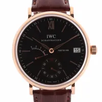 IWC ポートフィノ IW510118 750×革 手巻き グリーン文字盤 ＡＢランク