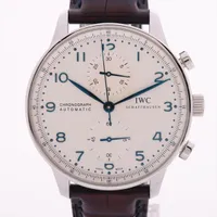 IWC ポルトギーゼ IW371446 SS×革 AT 白文字盤 ＡＢランク