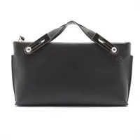 ロエベ ミッシー　スモール レザー 2WAYショルダーバッグ ブラック