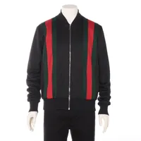 グッチ コットン×ポリエステル ジャージ S ブラック