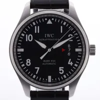 IWC マーク17 IW326501 SS×革 AT 黒文字盤 ＡＢランク