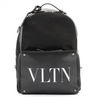 ヴァレンティノ VLTN ナイロン×レザー バックパック/リュック ブラック ＡＢランク