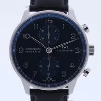 IWC ポルトギーゼ IW371491 SS×革 AT 青文字盤 Ａランク