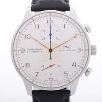 IWC ポルトギーゼ IW371445 SS×革 AT 白文字盤 ＡＢランク