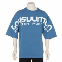 ヴィトン コットン Tシャツ RM181 S ブルー ＡＢランク