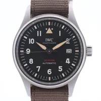 IWC スピットファイア IW326801 SS×ナイロン AT 黒文字盤 ＡＢランク