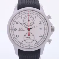 IWC ポルトギーゼ ヨットクラブ IW390502 SS×ラバー AT 白文字盤 Ａランク