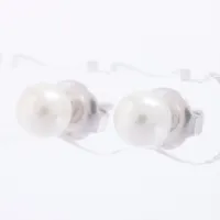 ミキモト パール ピアス K18 約5.5mm WG ＡＢランク