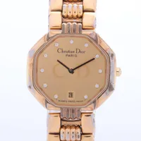 クリスチャンディオール オクタゴン D48 153 GP QZ シャンパン文字盤