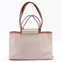 エルメス カバックエランPM トワルアッシュ ベージュ シルバー金具