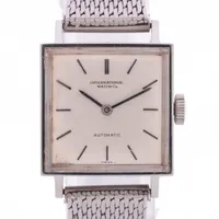 IWC アンティーク SS×社外SS AT シルバー文字盤