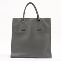プラダ サフィアーノ レザー トートバッグ グレー