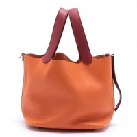 HERMES ピコタンロックMMオレンジ系 正規店買取品 エルメス ピコタン 