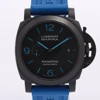 パネライ ルミノール マリーナ カーボテック PAM01661 カーボン×ラバー AT 黒文字盤 Ａランク