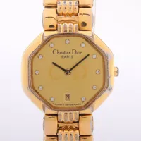 クリスチャンディオール オクタゴン 48.153 GP QZ シャンパン文字盤