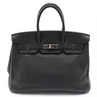 エルメス バーキン35 トゴ ブラック シルバー金具