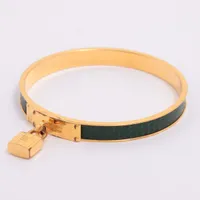 HERMES ゴールド グリーン バングル HERMES グリーン・ゴールド バングル □エルメス□ ケリー