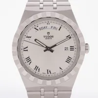 チュードル ロイヤル 28600 SS AT シルバー文字盤