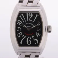 フランクミュラー コンキスタドール 8005LQZ SS QZ 黒文字盤