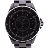 シャネル J12 H5702 CE AT 黒文字盤 ＡＢランク