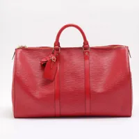 【売切り値下げ可】ルイヴィトン エピ キーポル50 LV ブルー 青 レザー LOUIS VUITTON（ボストンバッグ ・ ブルー・ネイビー/青色系）の