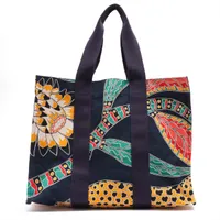 エルメス ビーチバッグ キャンバス シルバー金具