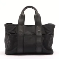 エルメス アカプルコPM ナイロン×レザー ブラック シルバー金具