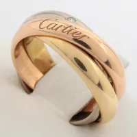カルティエ トリニティリング Au750 サイズ9.5 Cartier カルティエ トリニティ リング Au750 YG×PG×WG #57 指輪