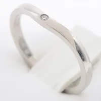 カルティエ バレリーナカーブウェディング 3P ダイヤ リング Pt950 49