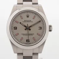ロレックス オイスターパーペチュアル 177200 SS AT シルバー文字盤 ＡＢランク