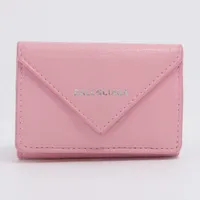 大幅値下げバレンシア⭐︎ミニペーパー⭐︎希少ピンクused BALENCIAGA - バレンシアガ BALENCIAGA ペーパーミニウォレット 三