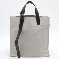 エルメス エトリヴィエール トワルアッシュ ブラック シルバー金具