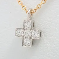 ティファニー クルーシフォーム ダイヤ ネックレス 750(YG)×Pt950 ティファニー クルーシフォーム ダイヤ 750(YG)×Pt950 ABランクの