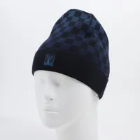 ヴィトン ボネ プティ ダミエ M70606 ウール×ポリウレタン ニット