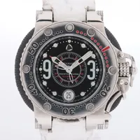 アクアノウティック M3H0374 SS×革 AT 黒文字盤