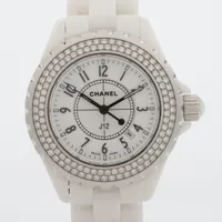 シャネル J12 H0967 CE QZ 白文字盤 ＡＢランク