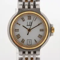 ダンヒル エリート 24 SS×GP QZ 白文字盤 ABランクの買取参考
