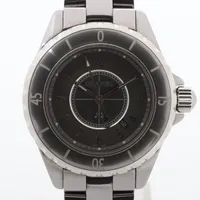 シャネル J12 H2978 SS×CE QZ グレー文字盤